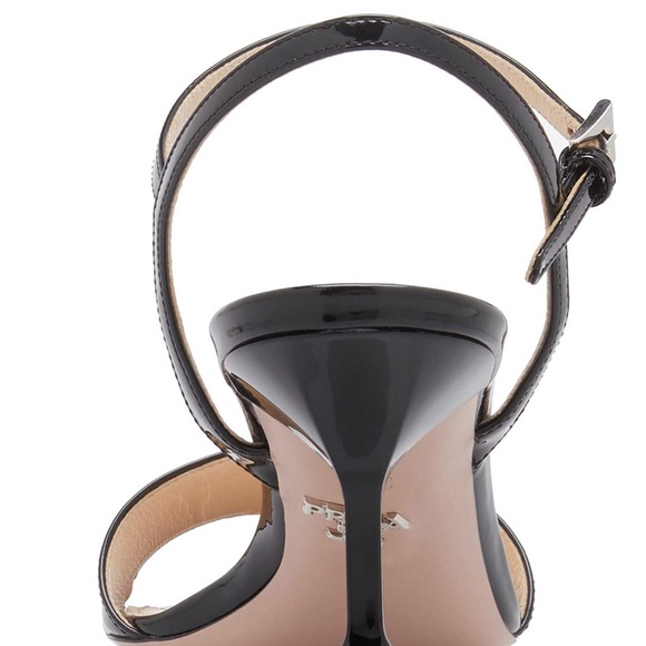 Prada Appliquéd Patent Leather Sandals NIB - Picture 4 of 16